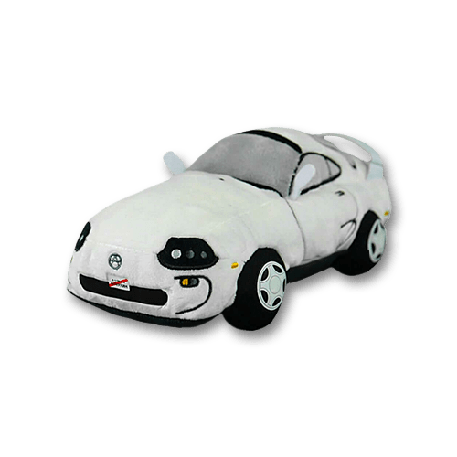 Autoplush White Supra mk4 Plushie Plush Toy Car Soft Pillow