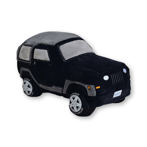 Autoplush Black Wrangler SUV Plushie Plush Toy Car Soft Pillow