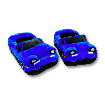 Autoplush Blue Miata Kid Slippers Plush Toy Car Soft Pillow