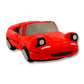 alt
Autoplush coche de peluche Miata MX5 rojo, almohada suave de juguete