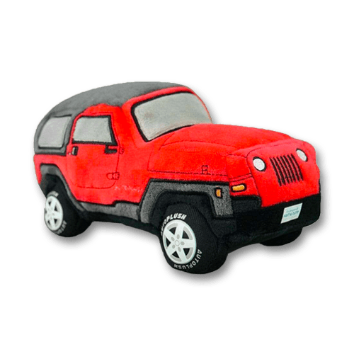 Autoplush Red Wrangler SUV Plushie Plush Toy Car Soft Pillow